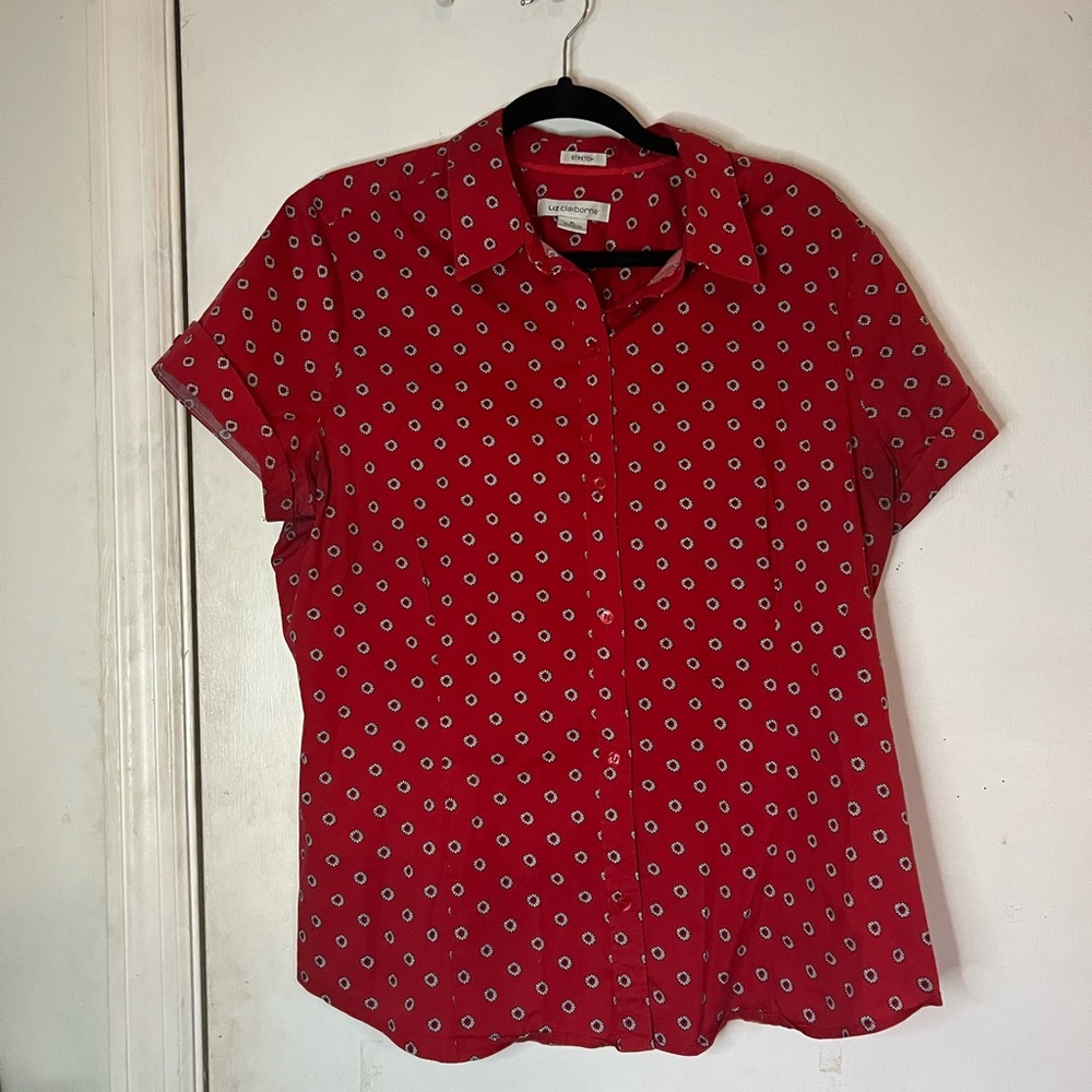 Liz Claiborne (XL) red button down